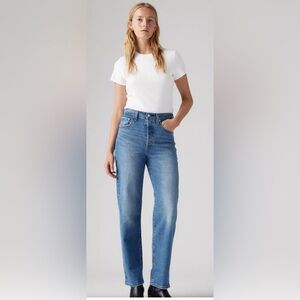 Levi's Women's Straight Leg Blue Jeans
